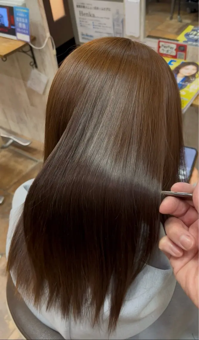 ロング トリートメント 佐藤 優のヘアスタイル