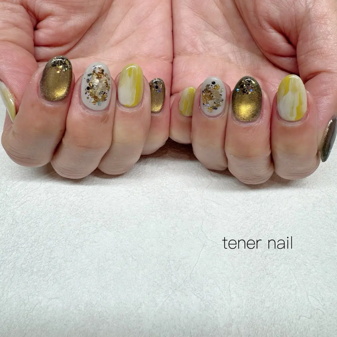 ネイル マグネットネイル ニュアンスネイル ハンドネイル テネルネイル tener nailのネイルデザイン