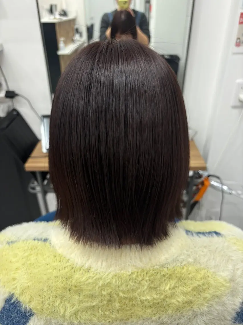 straight perm➕treatment🫧の写真