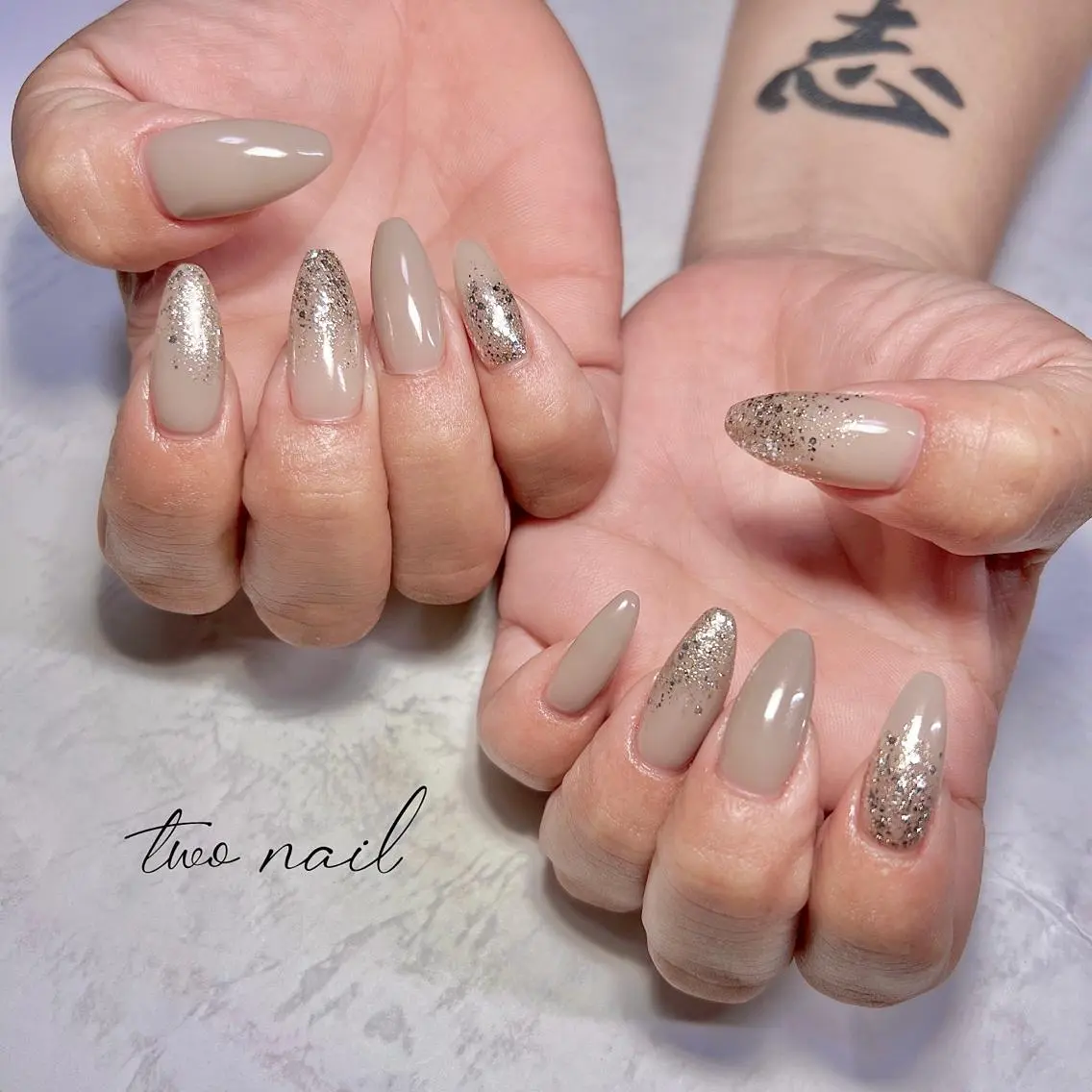 ネイル アートネイル フットネイル ハート ニュアンスネイル ホワイト ハンドネイル two nailのネイルデザイン