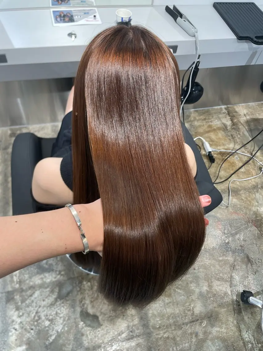 ロング カラー ブラウンカラー ショコラブラウン カット ヘアカラー トリートメント 🫧透明感/美髪🫧 Hiroakiのヘアスタイル