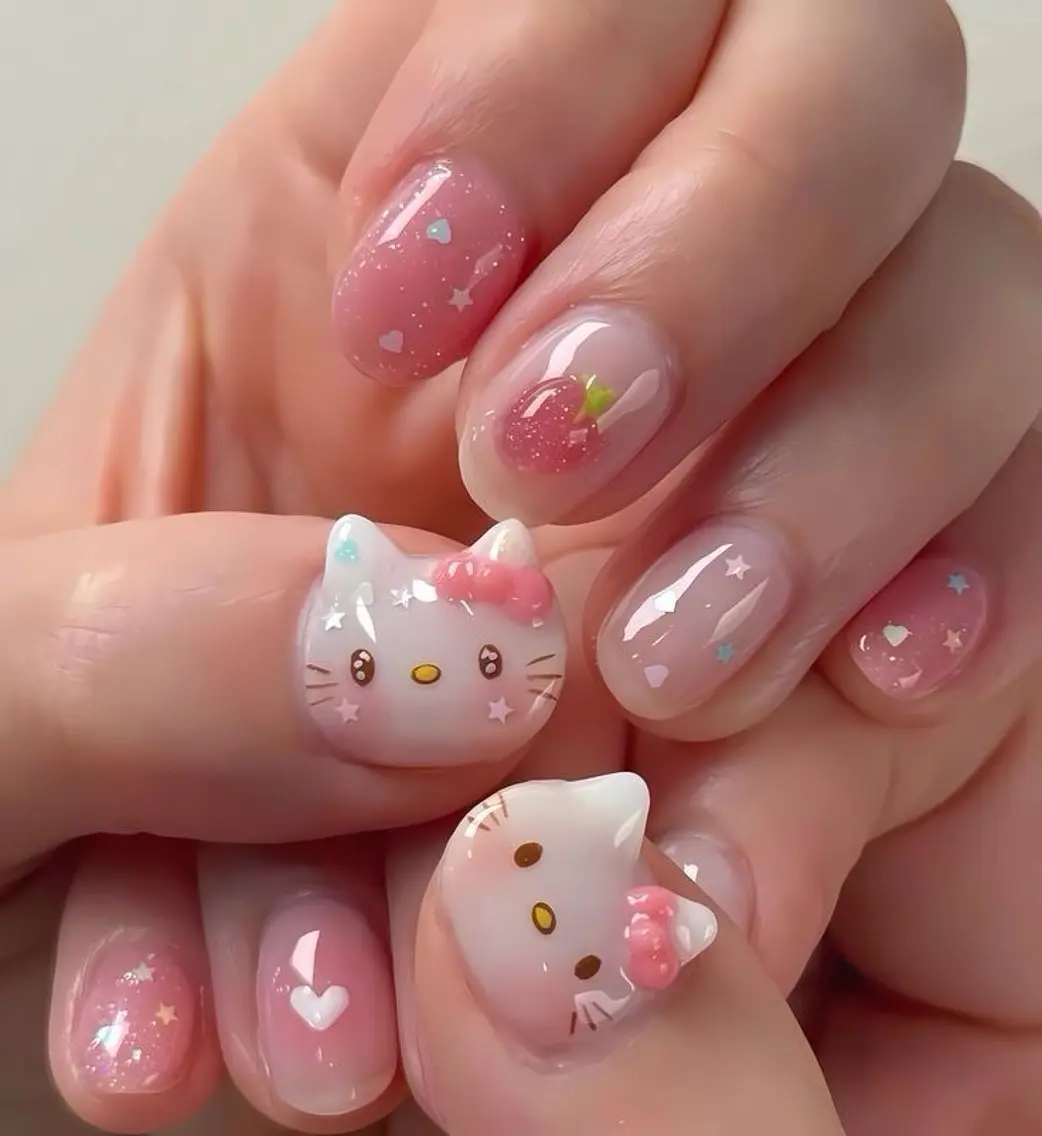 ネイル キラキラネイル 韓国ネイル 持ち込み ワンホンネイル ハンドネイル Nova Nail Studioのネイルデザイン
