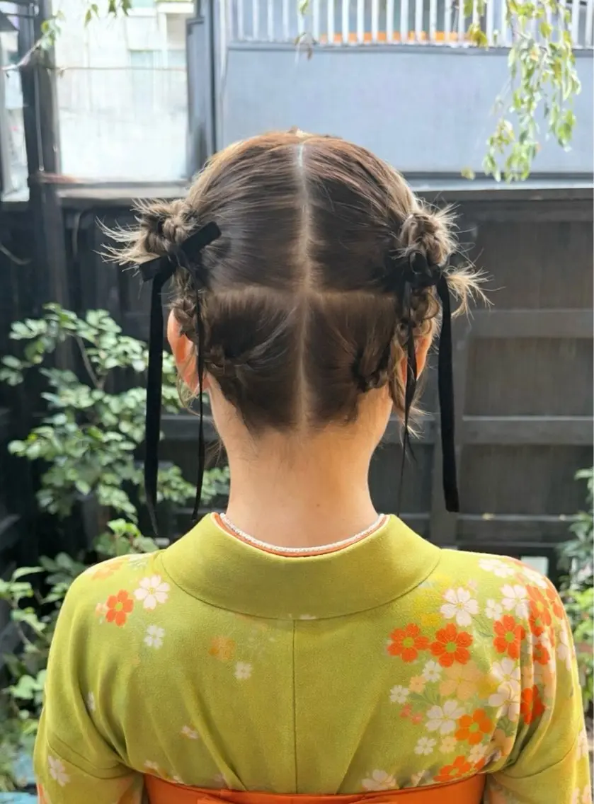 ヘアアレンジ 卒業式のヘアスタイル 🪿maiko🌿 プライベートサロンのヘアスタイル
