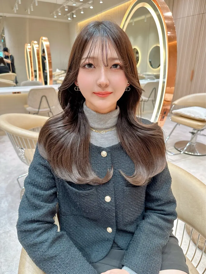 ロング ヘアカラー トリートメント 縮毛矯正✨🫧 レイヤー川村利幸のヘアスタイル