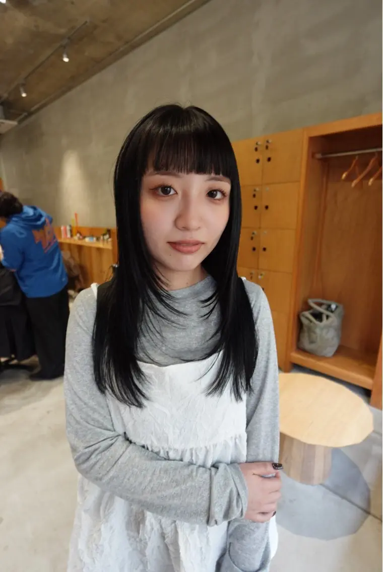 ロング カラー カット ヘアカラー トリートメント wewe: momoeのヘアスタイル