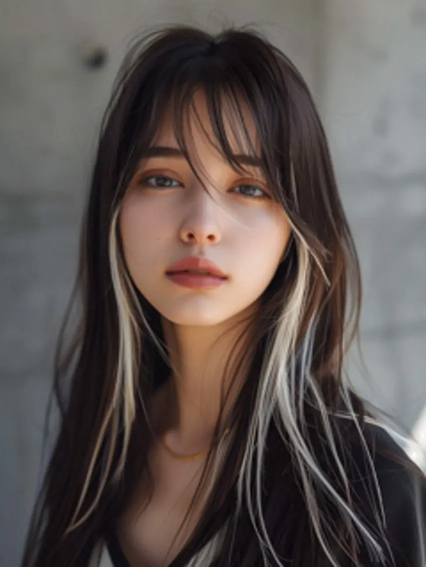 ロング カット ヘアカラー トリートメント Hiroshi ヒロシのヘアスタイル