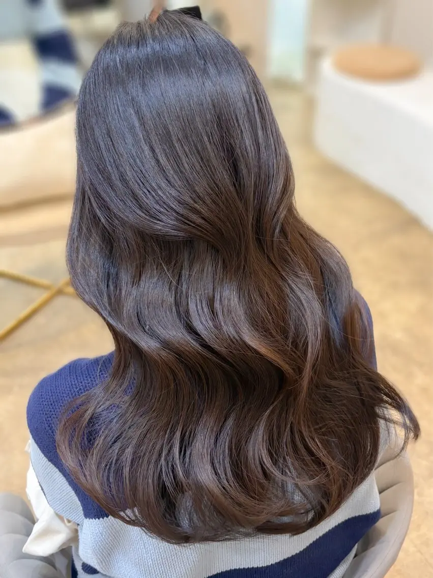 ロング ヘアアレンジ ヘアセット miku🧸 /韓国艶髪のヘアスタイル