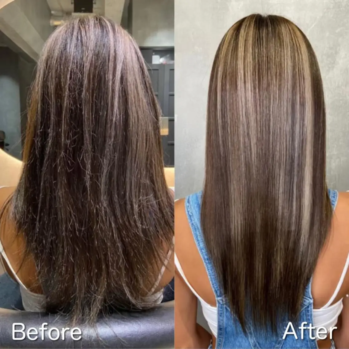 ロング カット ヘアカラー トリートメント ツバサ 髪質改善のヘアスタイル