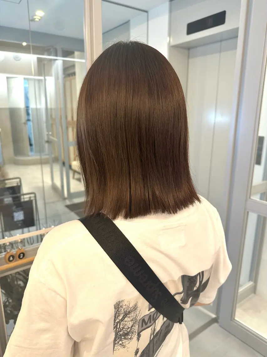 ミディアム ヘアカラー トリートメント 杉本 沙羅のヘアスタイル