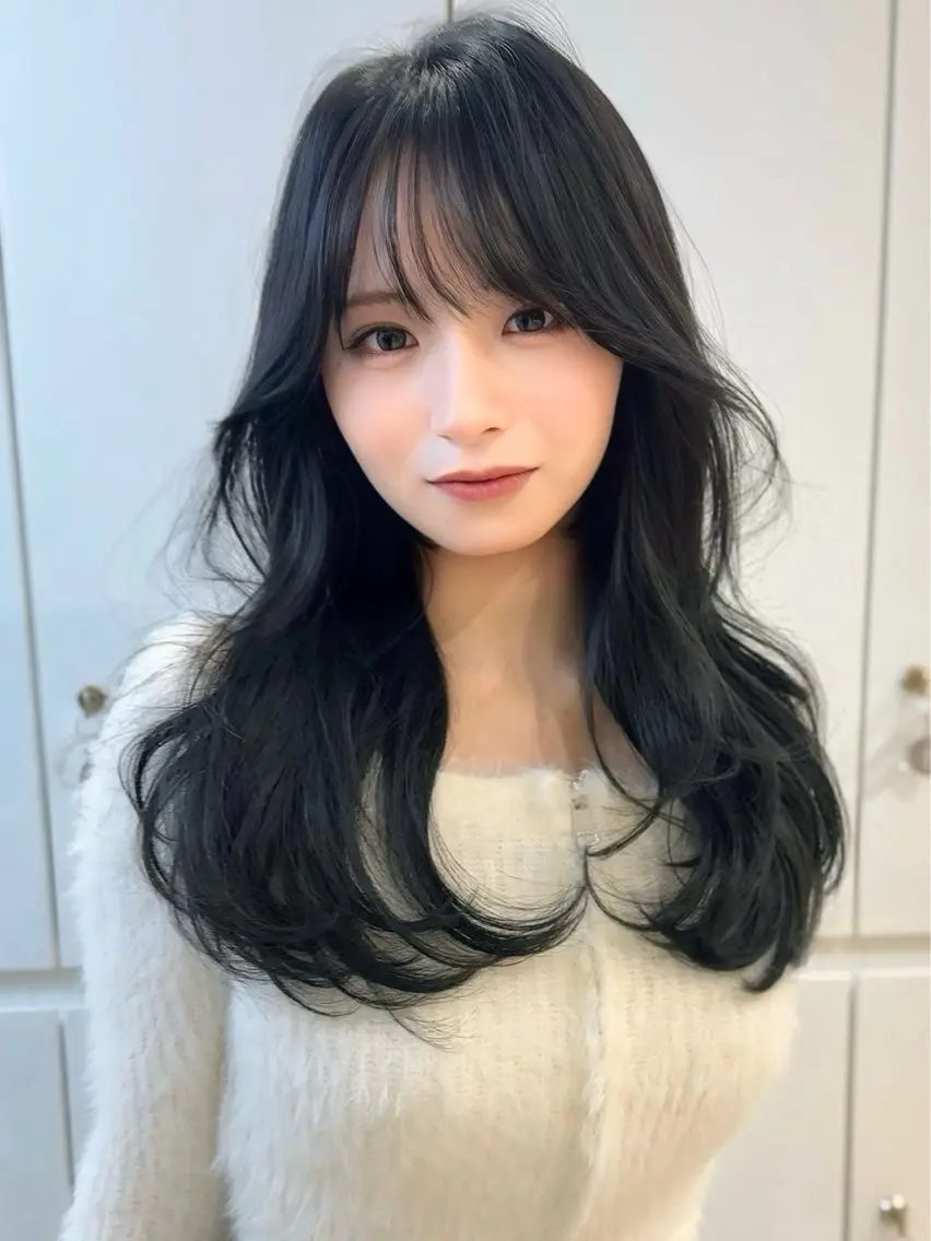 ロング レイヤーカット カット ヘアカラー トリートメント 🌈Hiroki🌈 似合わせヘアのヘアスタイル