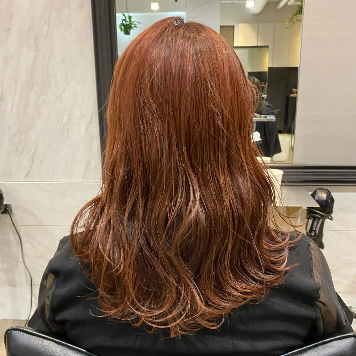 セミロング カラー ブラウンカラー ピンクカラー ピンクブラウン 増子 祐太朗のヘアスタイル