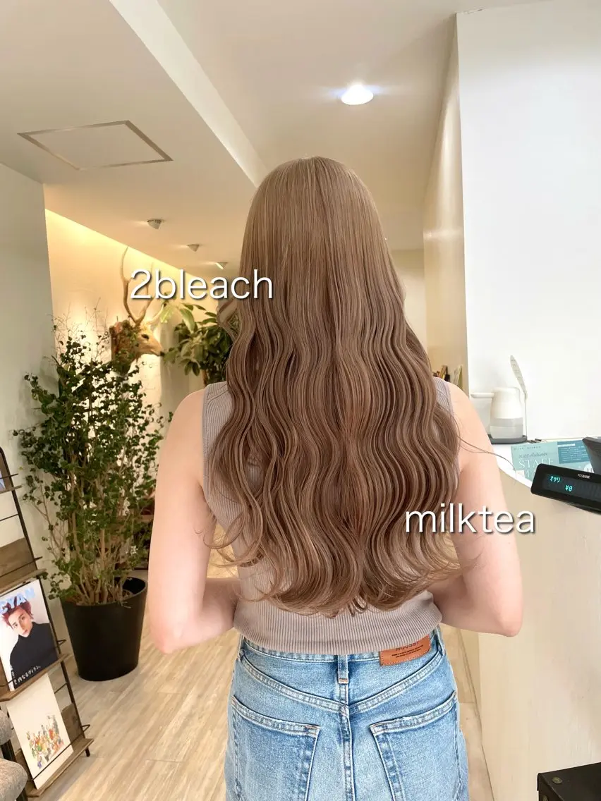 ロング カラー ゆさこのか ダブルカラー/縮毛のヘアスタイル