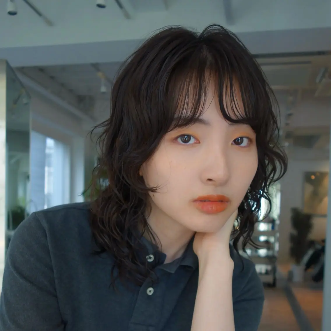 ミディアム ミディアムパーマ レイヤーカット カット パーマ 似合わせレイヤー🪄 パーマ🌀/表参道のヘアスタイル