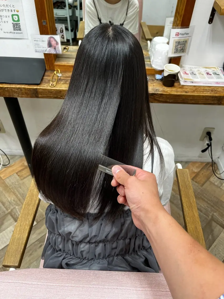 ロング カラー パーマ ヘアアレンジ カット 縮毛矯正 トリートメント 似合わせ×店長 🍋Raimu🍋のヘアスタイル