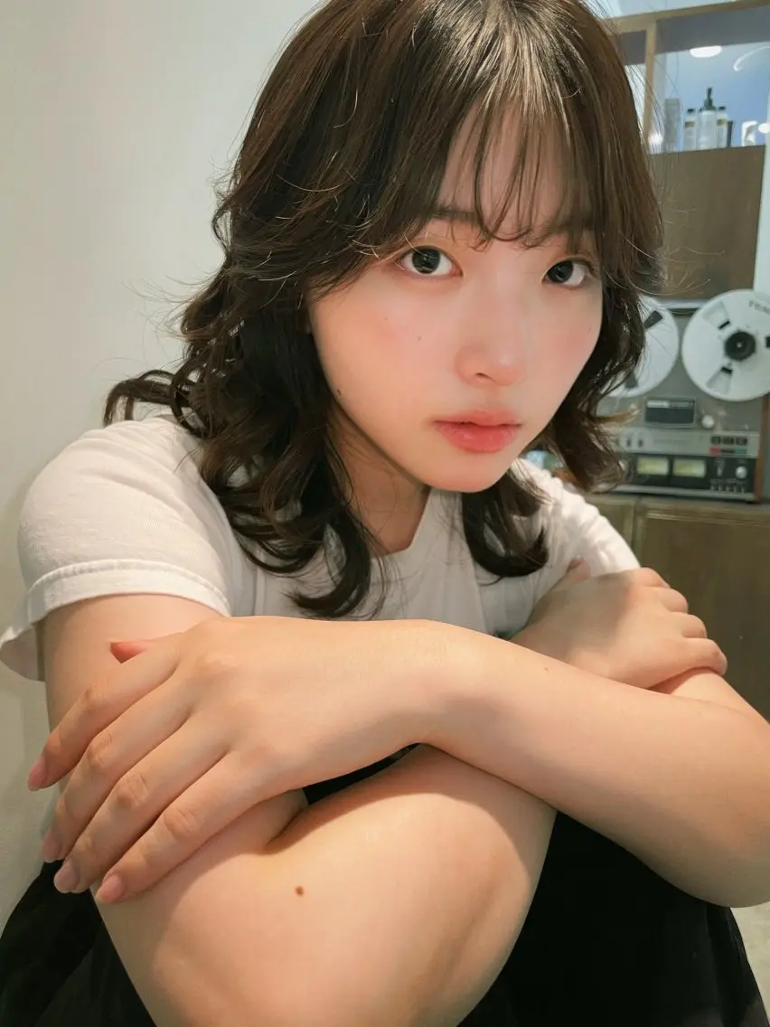 セミロング セミロングパーマ 韓国風ヘア 縮毛矯正 カット パーマ トリートメント レイヤー/デジパ SAKIのヘアスタイル