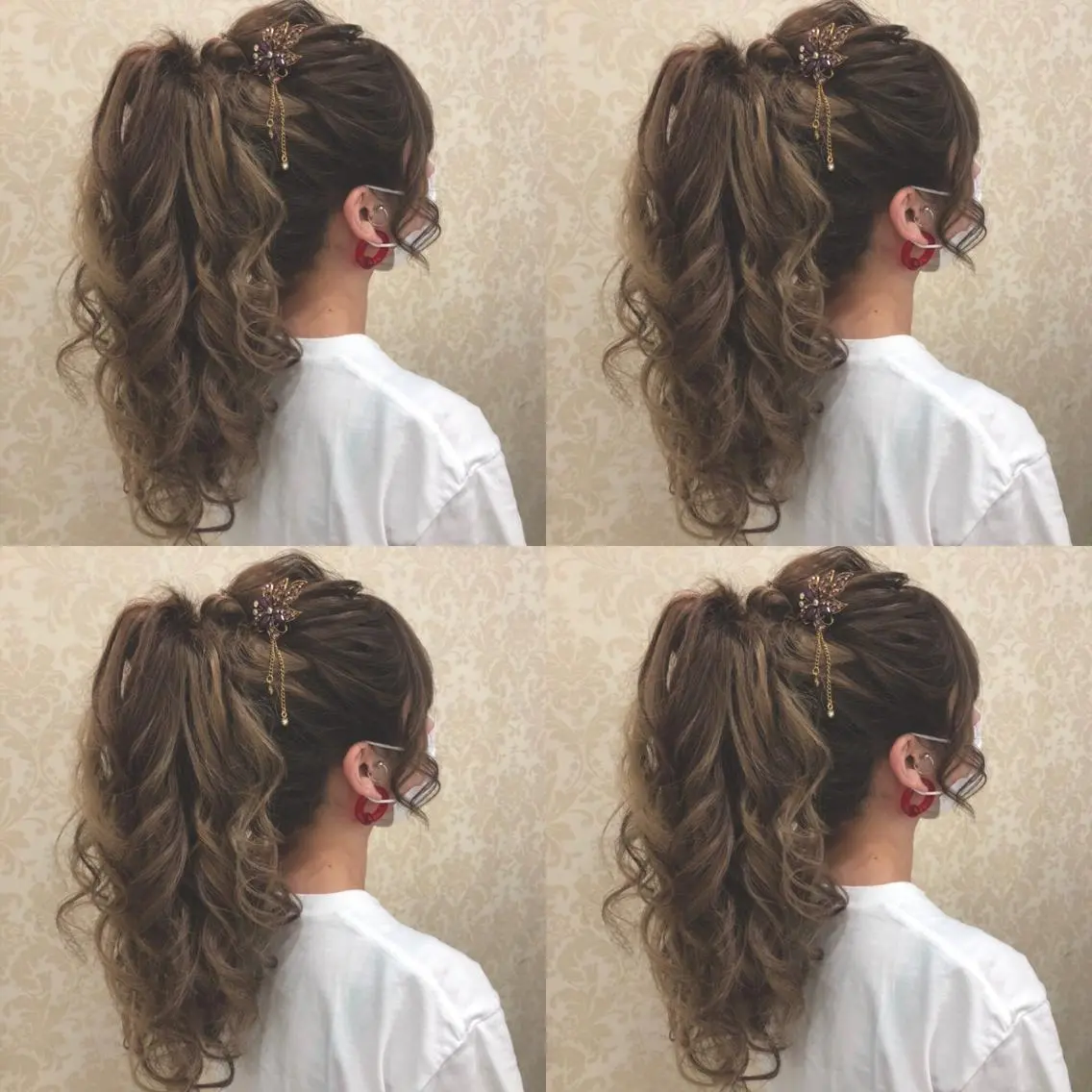 ロング ヘアアレンジ ポニーテール ヘアセット 🌷MAYU 🌷のヘアスタイル