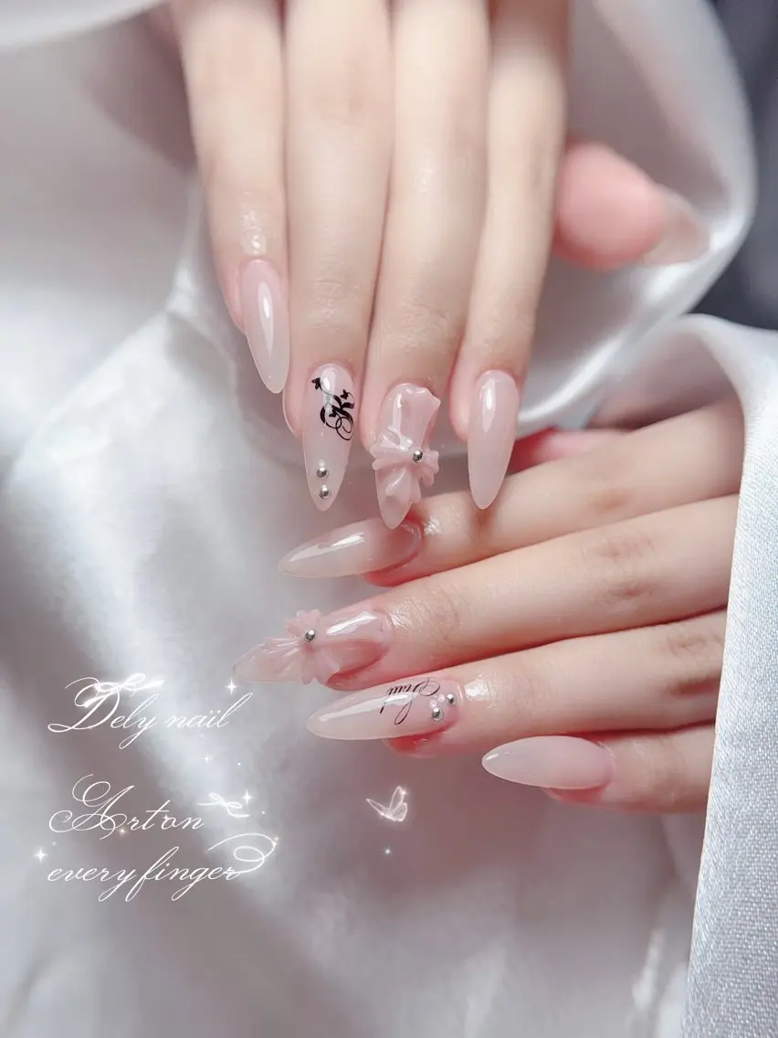 ネイル アートネイル 韓国ネイル ピンク ワンホンネイル ハンドネイル Dely Nailのネイルデザイン