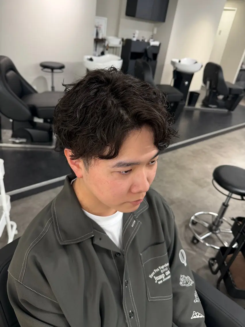 パーマ カット パーマ シャドウパーマ/立川 メンズ/コタロウのヘアスタイル
