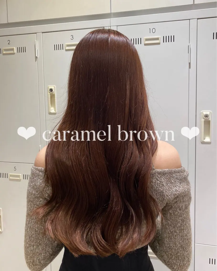ロング カラー ヘアカラー トリートメント 𝐲𝐮𝐮𝐦𝐢 エクステ/ 艶カラーのヘアスタイル