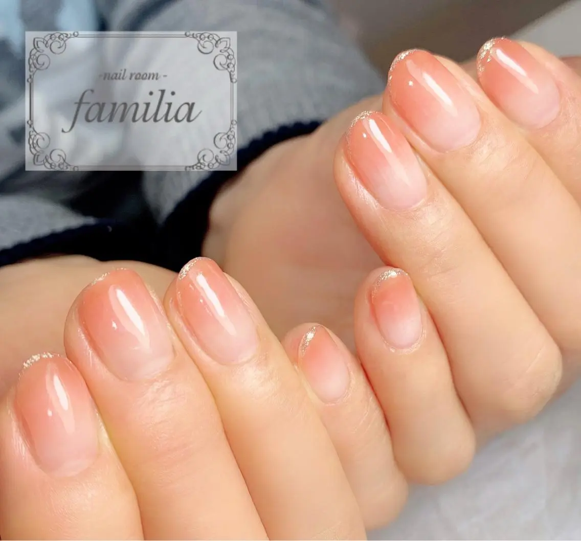 ネイル ラメ(グリッター) ハンドネイル -nailroom- familiaのネイルデザイン