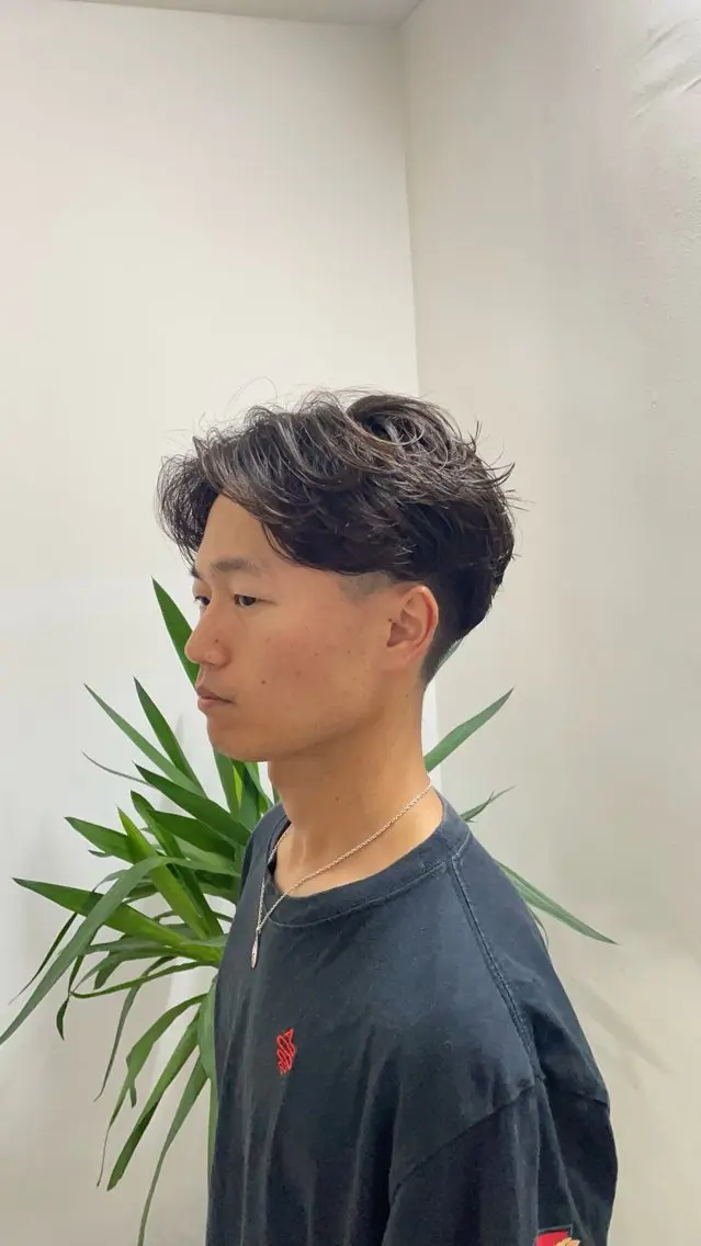 ショート カット パーマ ili梅田 メンズ特化/shuのヘアスタイル