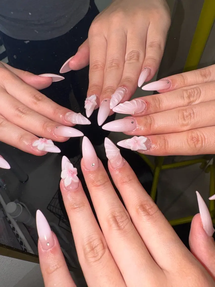 ネイル ハンドネイル 33nail✴️栄 スミレ❇️Gel-xのネイルデザイン