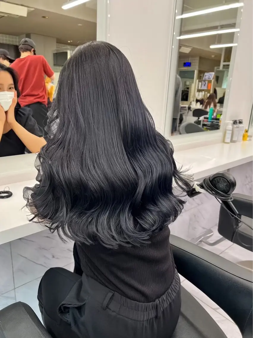 ロング カラー トレンド韓国ヘアー♡ 横浜美容室♡のヘアスタイル