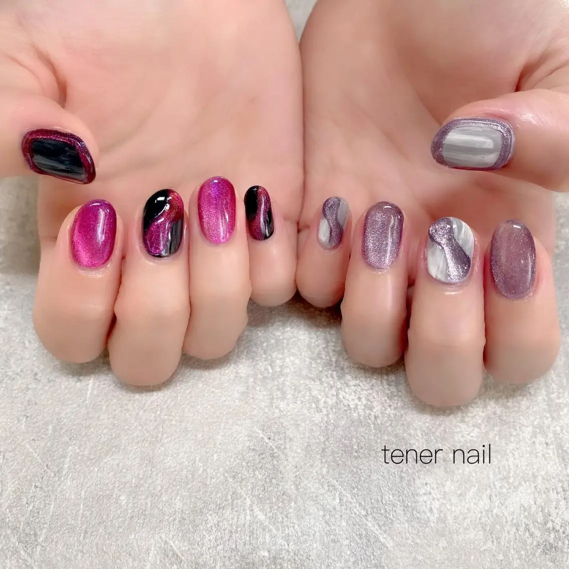 ネイル マグネットネイル テネルネイル tener nailのネイルデザイン