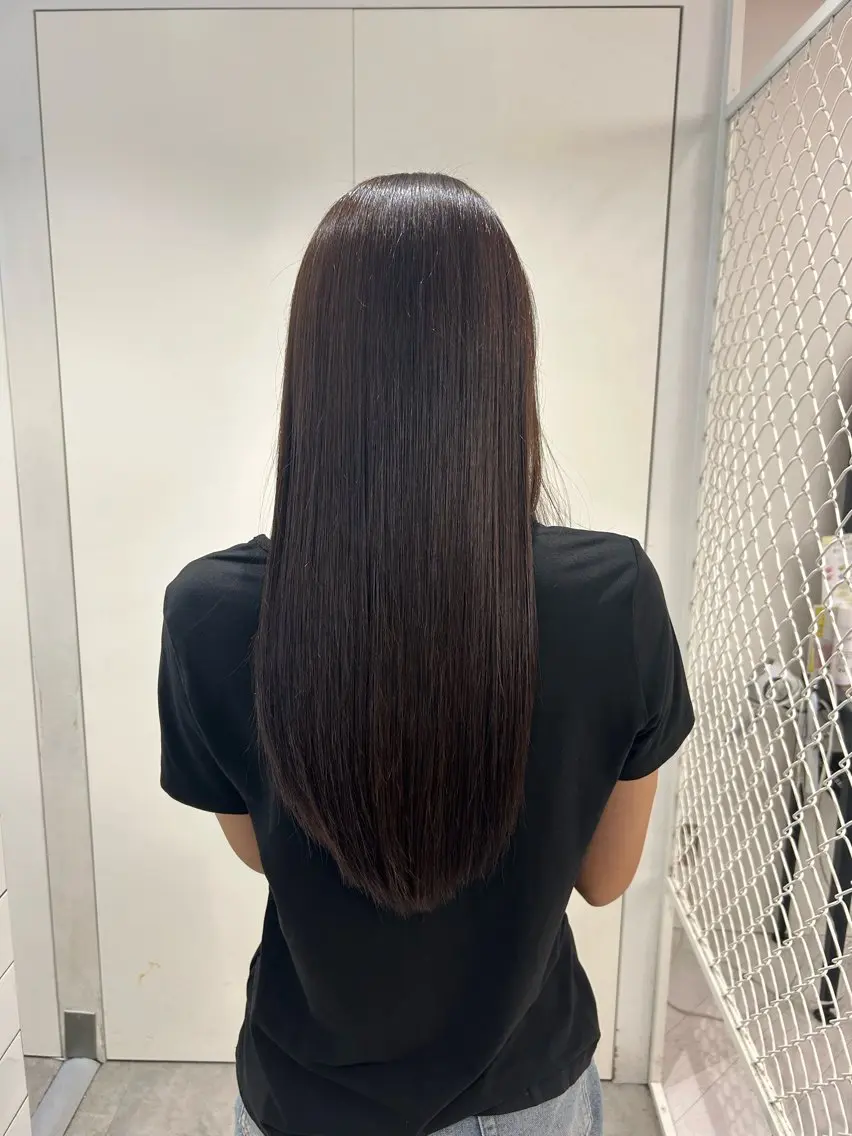 ロング ヘアカラー himari💜 暖色/レイヤーカットのヘアスタイル