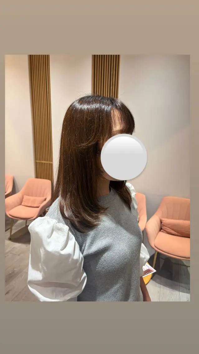 ミディアム レイヤーカット RosierBleu 中山のヘアスタイル