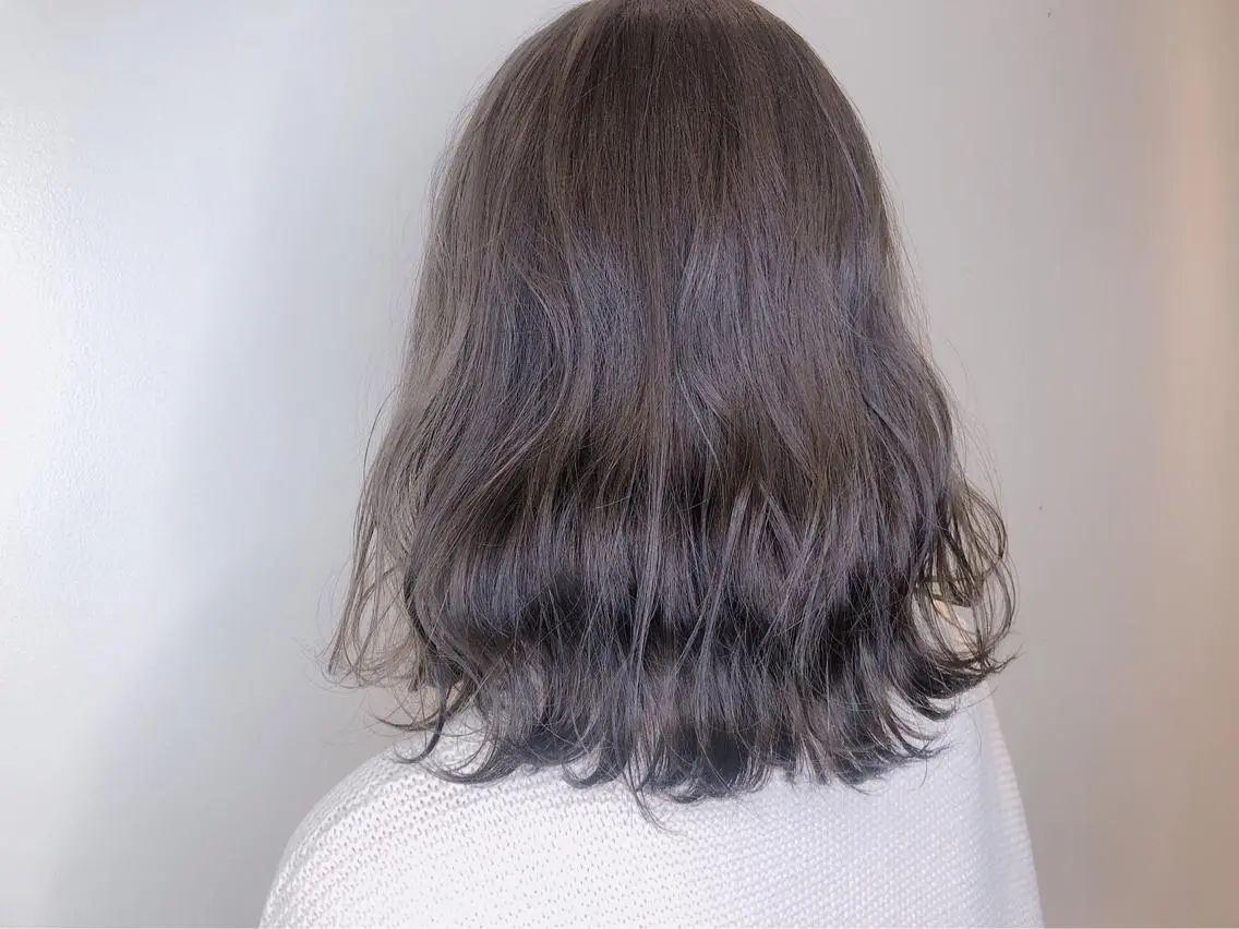 セミロング カラー グレージュ モカグレージュ カット パーマ トリートメント ヘアセット 💜髪質改善美髪💜 星野清光のヘアスタイル