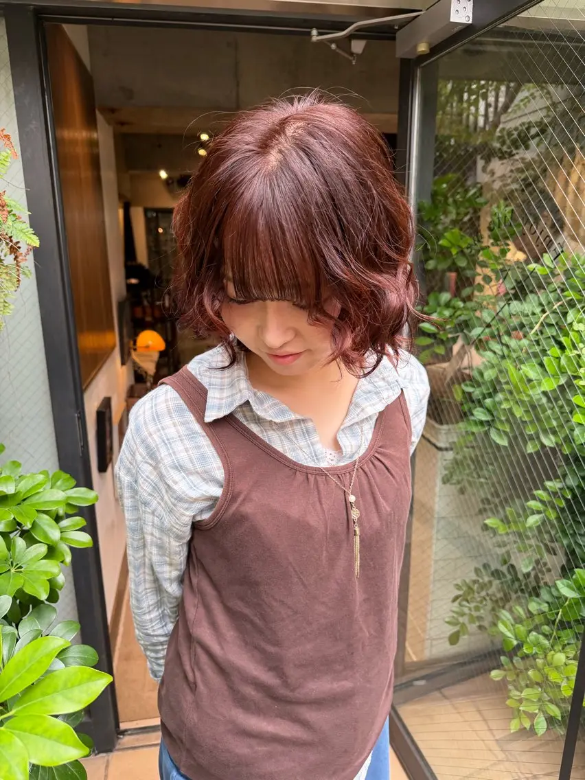 カラー ヘアカラー トリートメント 艶髪艶カラー 🔥平口はのんのヘアスタイル