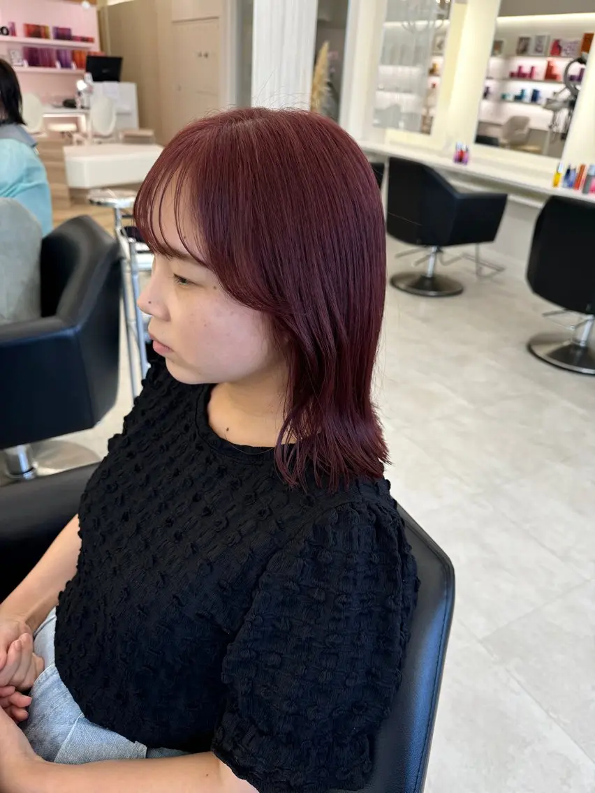 ロング カラー カット ヘアカラー NANO／ ブリーチ×レイヤーのヘアスタイル
