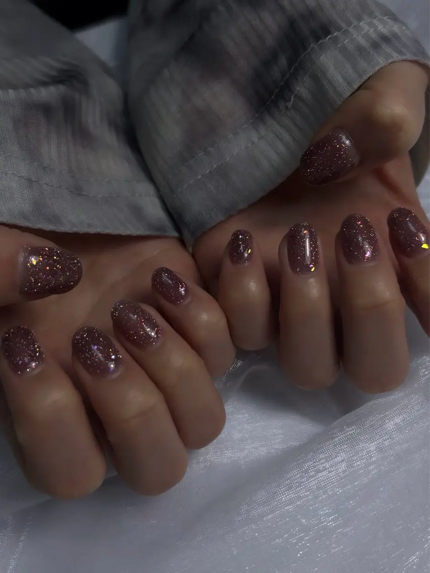 ネイル フラッシュネイル ラメ(グリッター) ハンドネイル nailsalon Ecliaのネイルデザイン