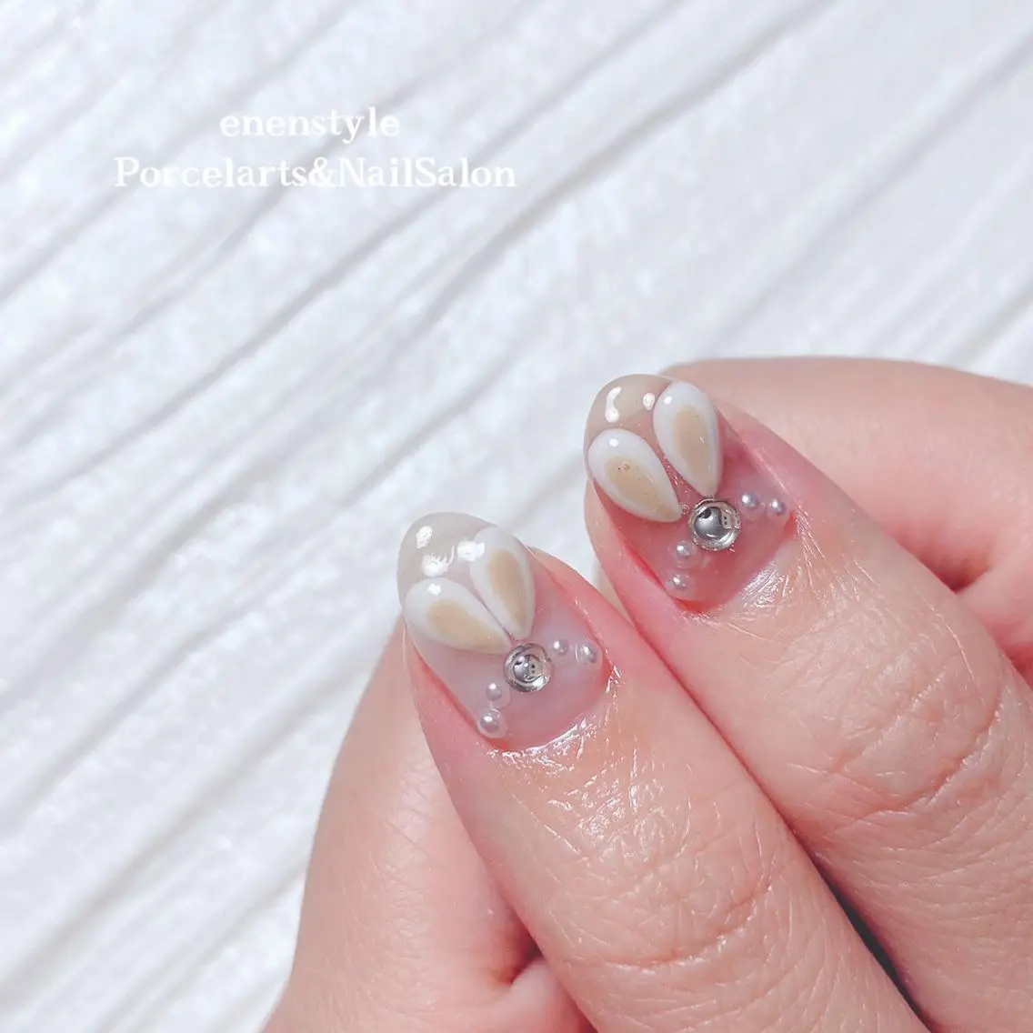 ミディアム ネイル 🐾enen style 🐾のネイルデザイン