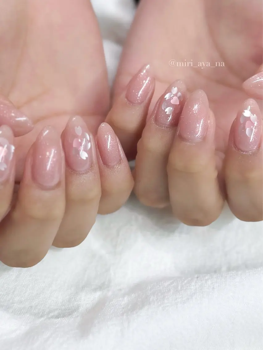 ネイル ハンドネイル 新宿代々木/キレイめ ちゅるん/miriのネイルデザイン