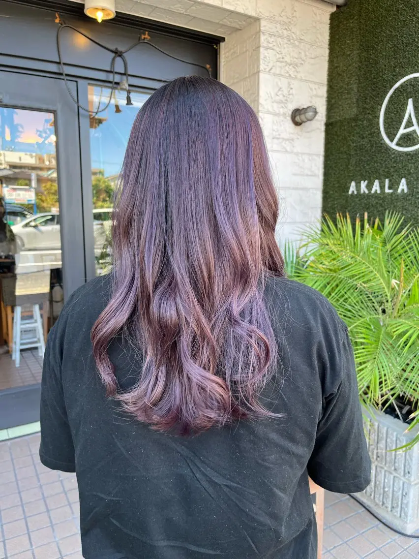 ロング カラー カット ヘアカラー トリートメント AKALA HAIR 西宮店 Juriのヘアスタイル