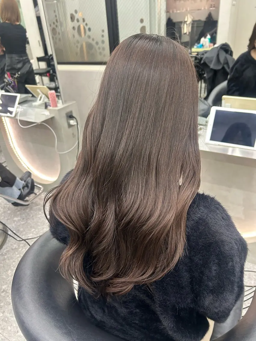 セミロング カラー ヘアアレンジ カット ヘアカラー トリートメント fumika🎀 ベージュのヘアスタイル