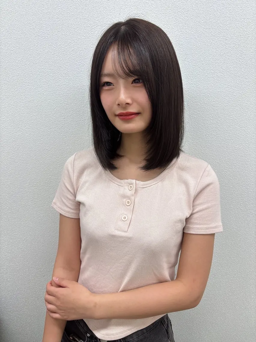 ミディアム ヘアカラー トリートメント 韓国/girly 🧼Riju🧼のヘアスタイル