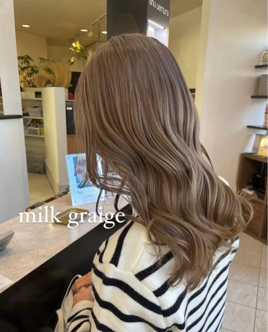 セミロング カラー カット ヘアカラー コレットヘアー 田中アヤノのヘアスタイル