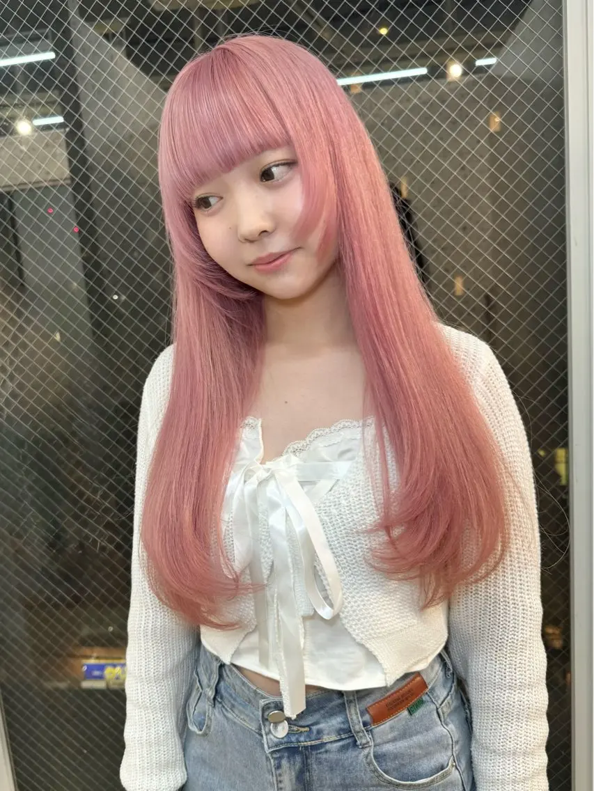 ロング カラー バレイヤージュ ブリーチ ケアブリーチ ハイライトカラー インナーカラー カット ヘアカラー トリートメント lani ブリーチ /ダブルカラーのヘアスタイル