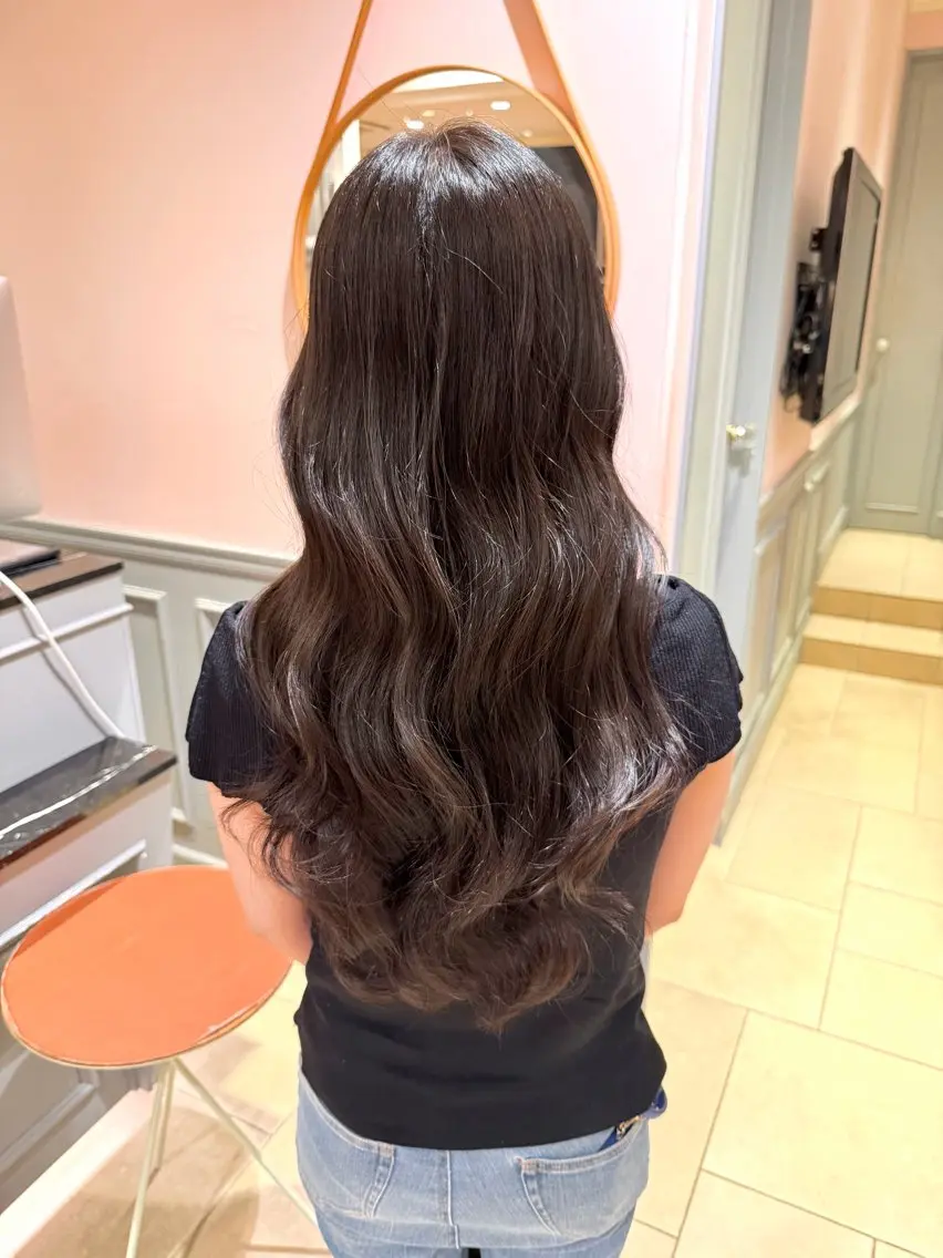 ロング カラー ヘアカラー 福井 友香のヘアスタイル