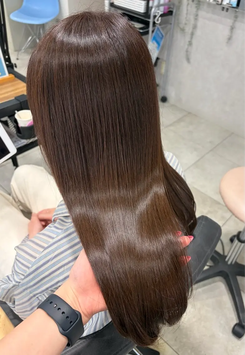 ミディアム 髪質改善 ヘアカラー トリートメント sunny. マコトのヘアスタイル
