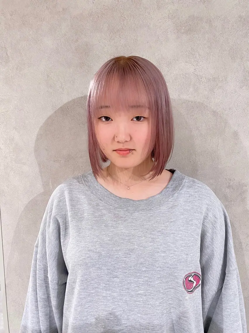 【minimo期間限定】ダブルカラー（ケアブリーチ使用）の写真