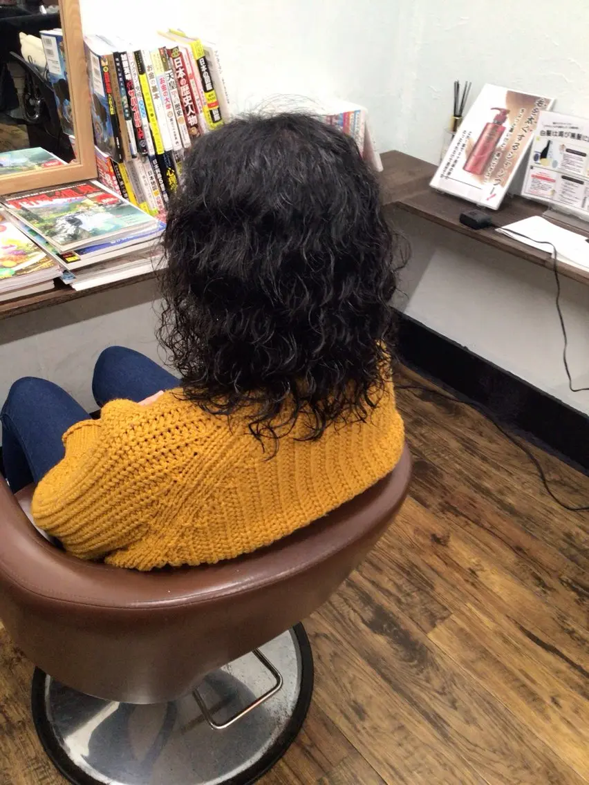 ミディアム カット パーマ 香川 裕基のヘアスタイル
