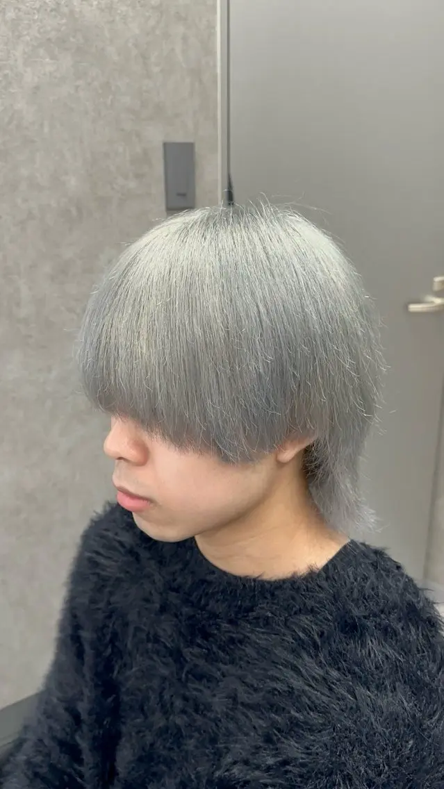 カラー パーマ メンズ シルバー カット ヘアカラー 札幌メンズ指名 No. 1/光👑のヘアスタイル