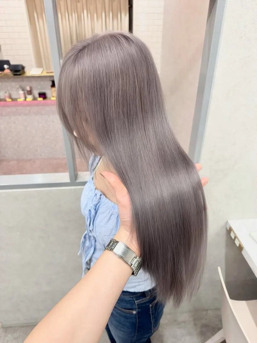 セミロング カラー ヘアアレンジ ヘアカラー 天神/ブリーチ/ ブリーチなしカラーのヘアスタイル