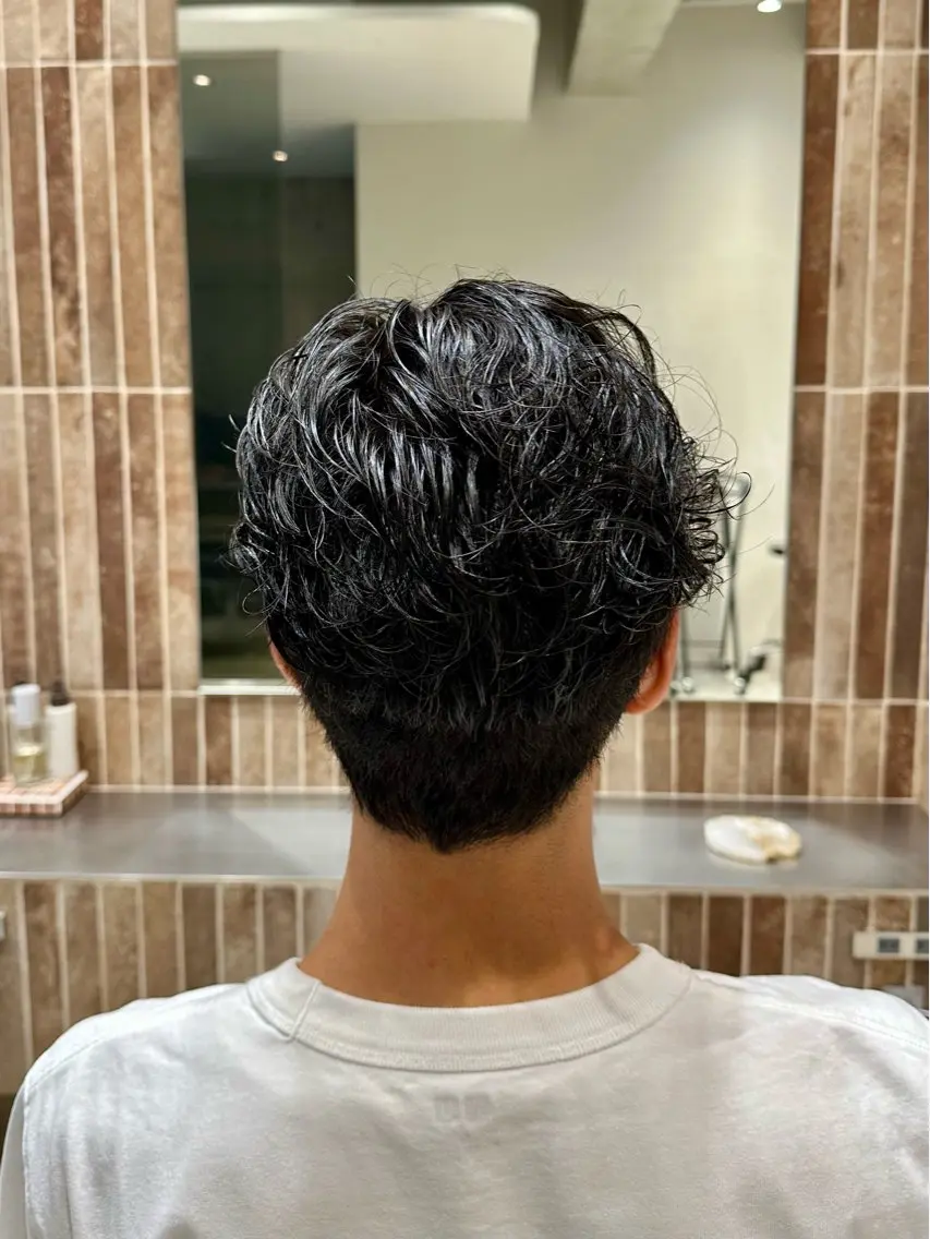 ショート メンズ カット パーマ トリートメント ヘアセット 横浜/メンズ特化/ Farbe/田中颯斗のヘアスタイル