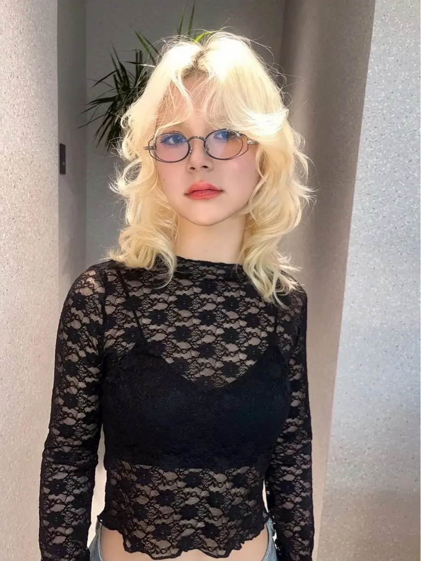 カラー ベージュカラー ブリーチ ダブルカラー インナーカラー ブリーチなしカラー 当日予約/天神美容室 HACKのヘアスタイル