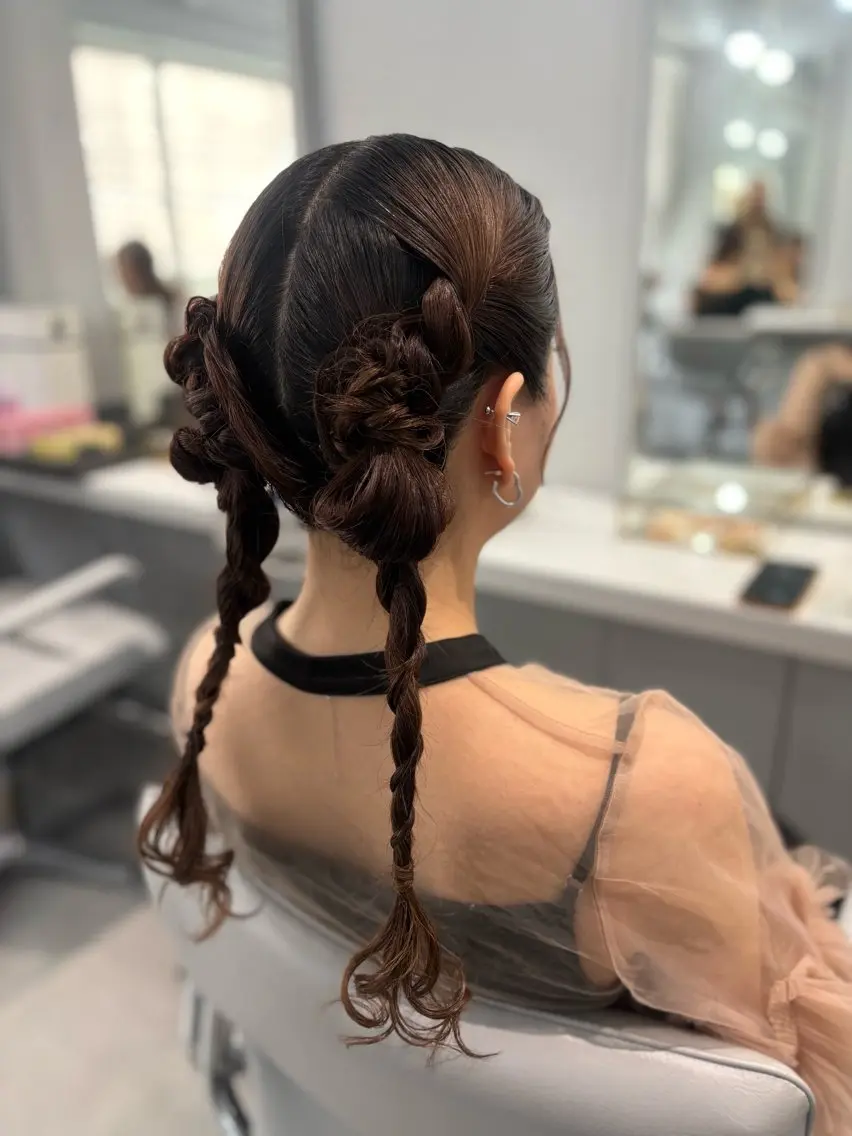 ロング ヘアアレンジ 結婚式・ブライダル ヘアメイク スーのその他イメージ